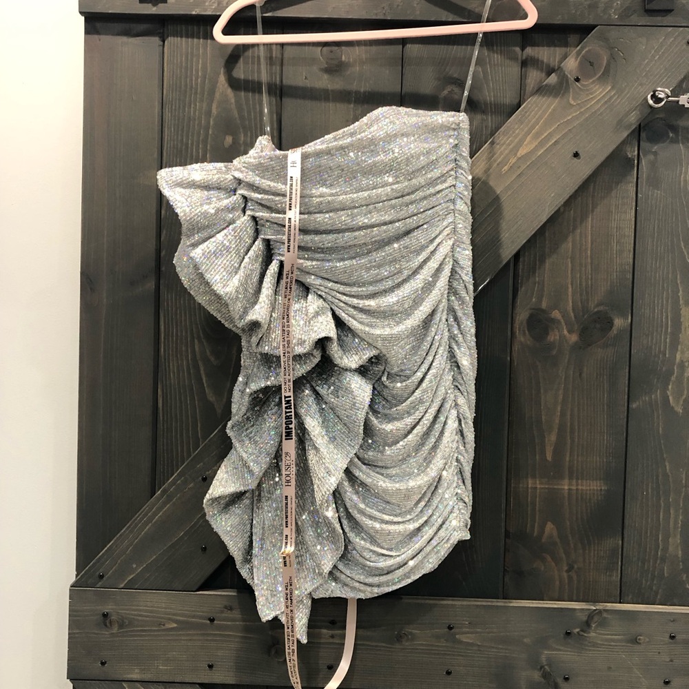 House of CB Silver Mini Dress